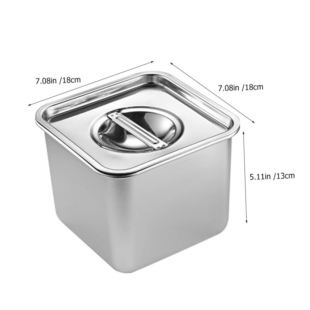 OFFSCH Sturdy Stainless Steel Flavor Cup Kitchen Condiment Jar Lids Modern Sugar Canisters