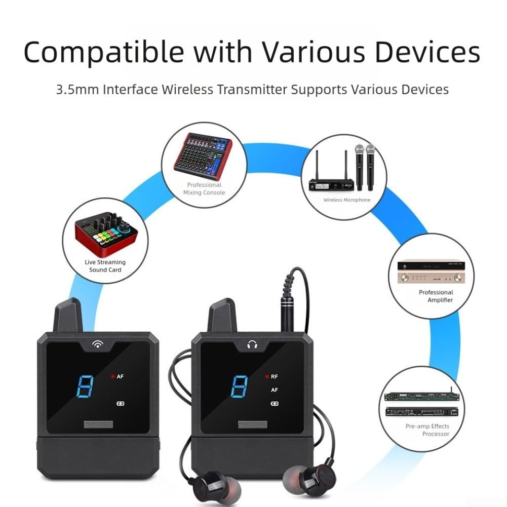 Drahtloses In-Ear-Monitor-Set mit Rauschunterdrückung(1 to 1)