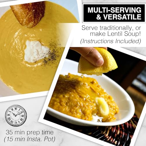 Image of Jain Family Foods - Classic Dal | Indian Meal Kit | Authentic Spices + Yellow Lentils | Zero Preservatives, Plant-Based, Woman-Owned | Easy Steps, Stove or Instant Pot | 3 Meals
