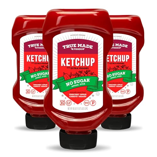 True Made Foods No Sugar Added Ketchup 3 Pack