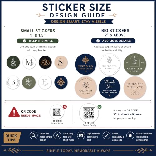 Image of Personalized Logo Stickers for Business Customized Sticker Vinyl Labels customised for Customized Logo Stickers for Small Business | Peel & Stick Labels (Circle)
