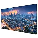 Diamond Painting Grande 160x80cm, Diamond Painting Adultos Paisajes Manualidades Adultos, 5D Pintura Diamante Adultos Ciudad Kit, DIY Pintar con Diamantes Regalos Originales para Mujer Decor -2862
