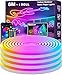 LETIANPAI 6M Neon Led Strip,Flexible LED Streifen,Control with App/Remote,Multiple Modes,Waterproof,Music Sync Gaming Led Strip Lights for Bedroom Indoor,IP65 Outdoor RGB Neon Lights