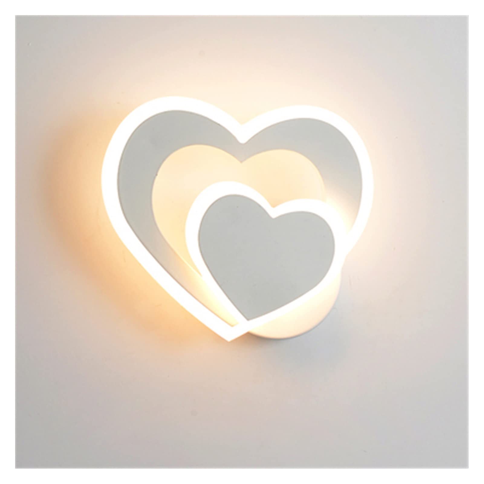 VDOQTLJT Wall lamp Bedroom Sconce Postmodern LED Light Simple Bedside Lamp Living Room Decorations Lamps Staircase Lights Pendant Ceiling Fixtures(A White)