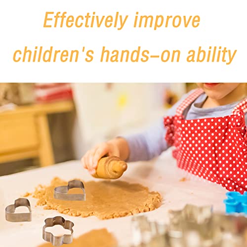 Senshuomy Mini Cookie Cutter Set,Biscuit Cutters,Shapes Cutter,Heart Cookie Cutters Set-10 Styles in 3 Sizes - Image 4