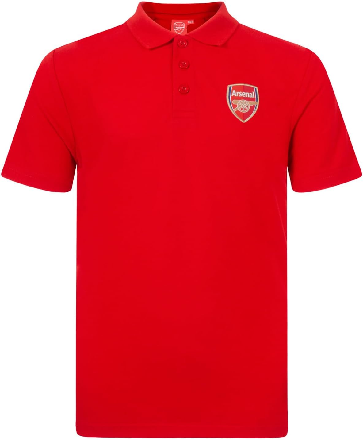 Arsenal FC Official Soccer Gift Boys Crest Polo Shirt Red 4-5 Years