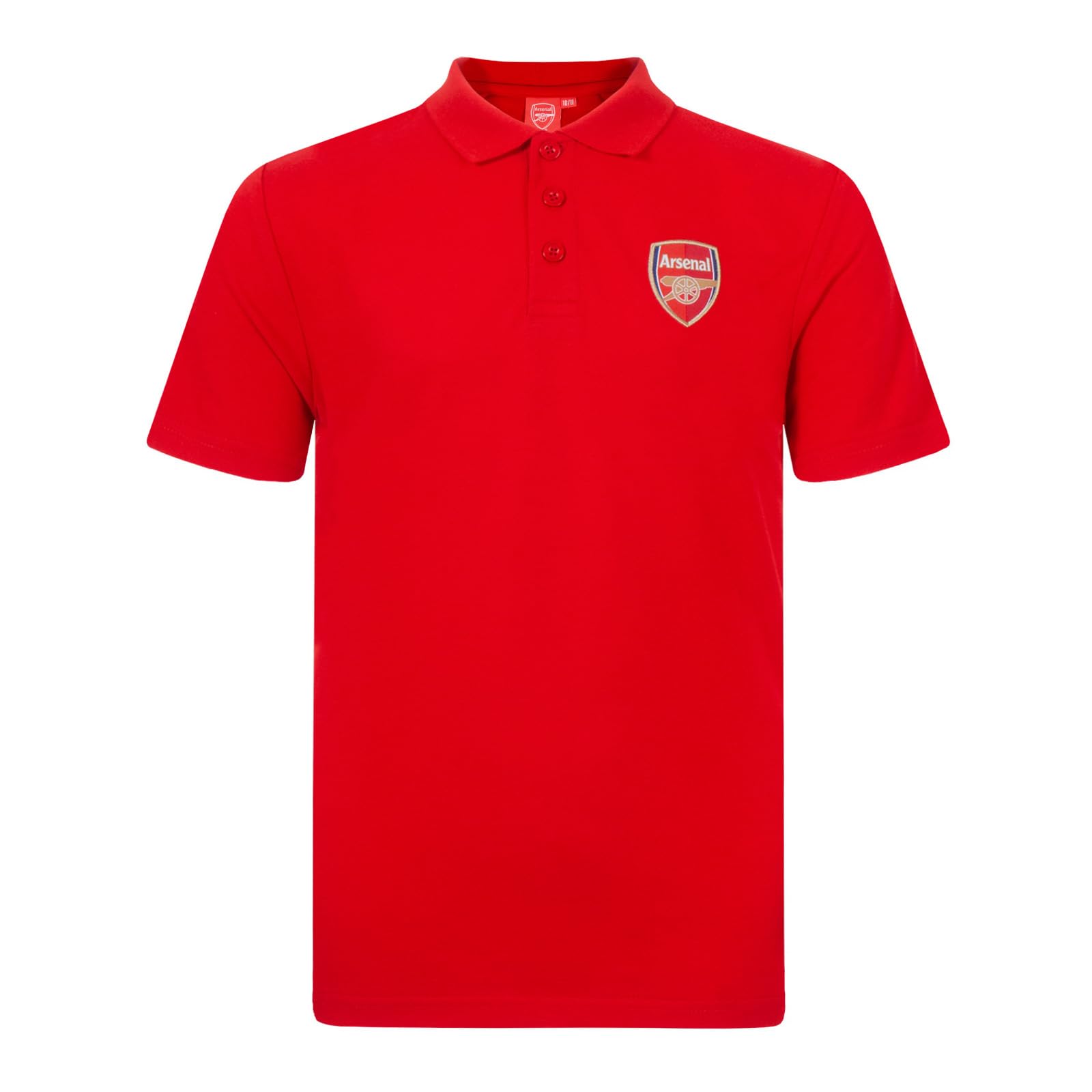 Arsenal F.c. Boys Red Arsenal Fc Official Football Gift Crest Polo Shirt 6-7 Years Sb