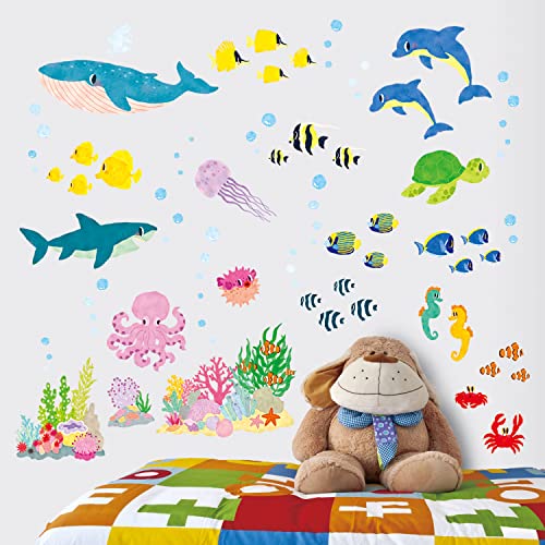 DECOWALL BA-2014s Vinilos Decorativos Fondo Marino Tortuga miniatura 3