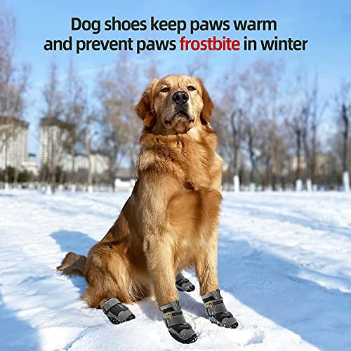 Image of PETANGEL Dog Boots for Hardwood Floor | Breathable Dustproof Dog Shoes | Dog Booties with Reflective Anti-Slip Sole | Outdoor Paw Protectors with Rubber Soles for Hiking and Running (Size: 3)