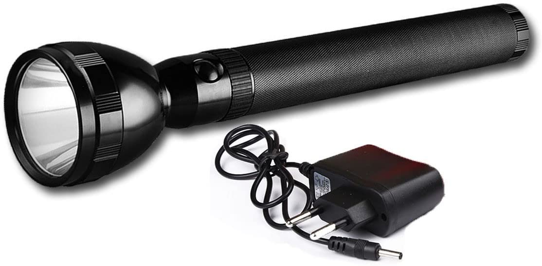 Smuf Professional 1000 Meter Long Range Strong Metal Body High Power White Flashlight Torch