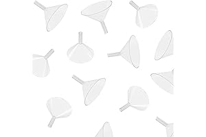 Super Z Outlet Small Clear Plastic Skinny Funnel for Filling Bottles, Travel...