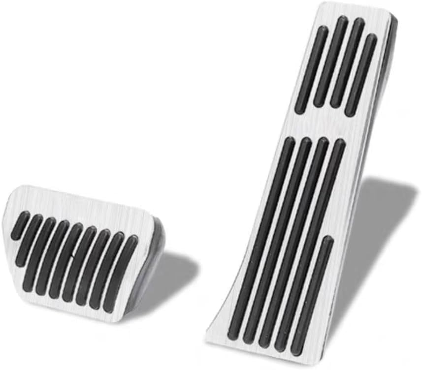 Car Pedal Covers for BMW X3 2025 2026 2027, Auto Aluminum Gas Pedal Covers Accessories Replacement, Non-Slip Accelerator Brake Foot Rest Pedals(Set of 2)