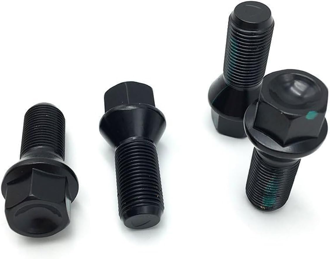WayJun 4 Pcs Wheel Lug Nuts M14 X 1.25 Compatible with Select BMW F30 F35 F10 F02 E70 Models 36136781151 Wheel Stud