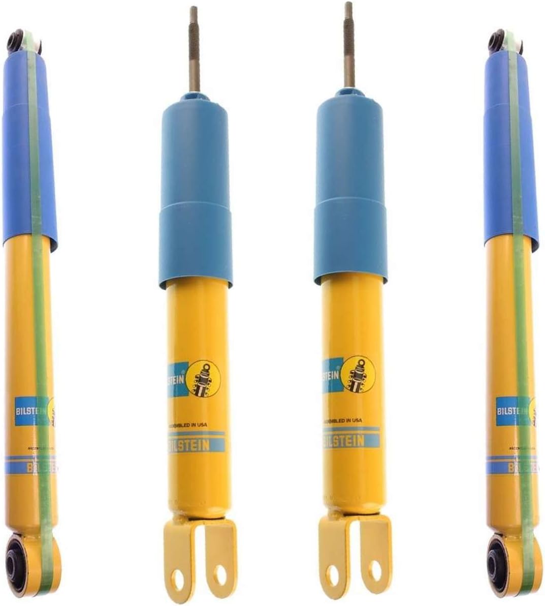Bilstein 24-065009 & 24-143806Front and Rear B6 4600 Suspension Shock Absorbers Fits 2000 2007 Suburban Tahoe Yukon XL 1500 Escalade w/o ESC - Monotube Design