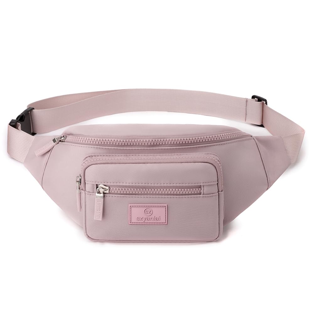 Bumbags for Ladies Bum Bag Fanny Pack Men Women Waist Pack Lightweight Adjustable for Running Walking Hiking Jogging (Purple)