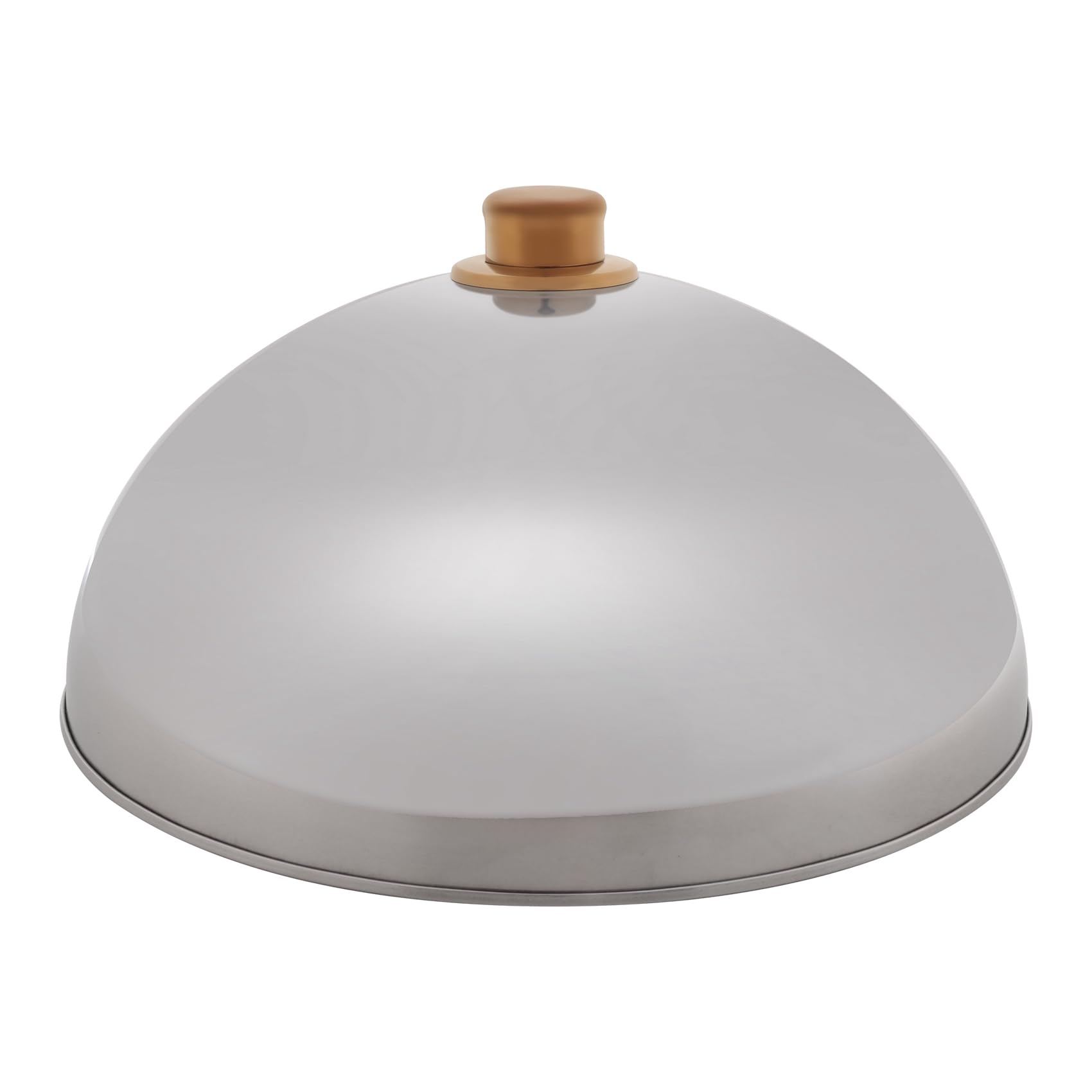 Pesfehhy 12 Inch Stainless Steel Cheese Melting Dome And Steaming Cover,Polished Steak Cover,Cloche Serving Dish Food Cover,Best For Flat Top Griddle Grill