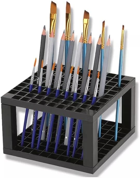Acrylic Pen Holder Display Stand - 48 Slot Organizer For Pens, Markers, Makeup Brushes & Art Supplies