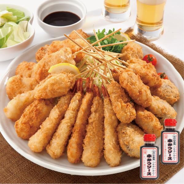 Amazon | 特盛 めっちゃ大阪 串カツセット(10種合計50本＋二度漬け禁止