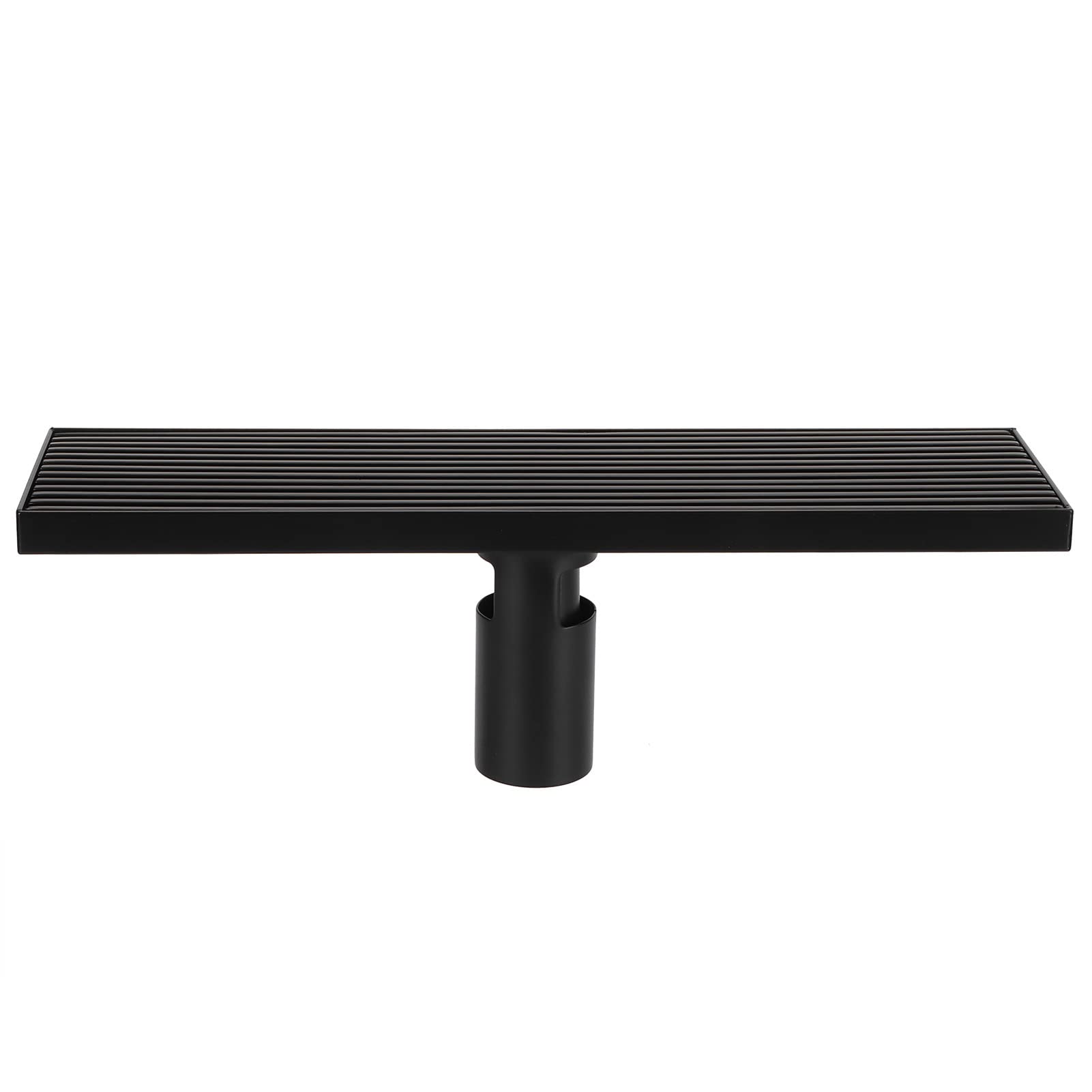 Linearer Duschbodenablauf, 304 Edelstahl, Mattschwarz, 30 Cm, mit Abnehmbarer Abdeckung und Mehrschichtiger Hochtemperatur-Einbrennlackierung, für Badezimmer, Duschraum, Küche,