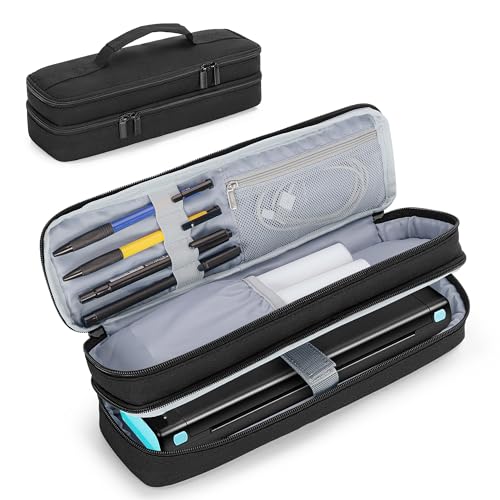 Yarwo Funda portátil de doble capa compatible con JADENS, Aixiqee, MUNBYN, Phomemo M08F, Itari M832 y la mayoría de impresoras térmicas inalámbricas, bolsa de almacenamiento de impresora móvil para