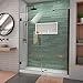 DreamLine SHDR-2058722-06 Unidoor-LS 58-59 in. W x 72 in. H Frameless Hinged Shower Door with L-Bar in Oil Rubbed Bronze