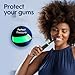 Oral-B iO Deep Clean + Whiten Rechargeable Electric Toothbrush with Visible Pressure Sensor, 2 Minute Timer, 5 Cleaning Settings, 1 iO5 Limited, 3 Toothbrush Heads, Travel Case & Refill Holder, Black