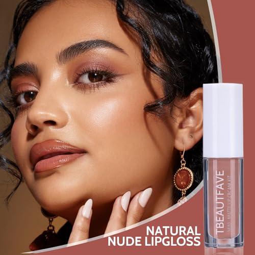 TBeautfave Nude Lipgloss Set, 3PCS Lipstick Set, Moisturizing Lip Gloss Matt Lipsticks Long Lasting Gloss Lip Tint Lip Stain Smooth Lip Plumper, Hydrating For Lip Plumping - Image 3