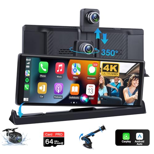 350° Drehen Wireless Carplay Display Android Auto Display, 10.26'' Carplay