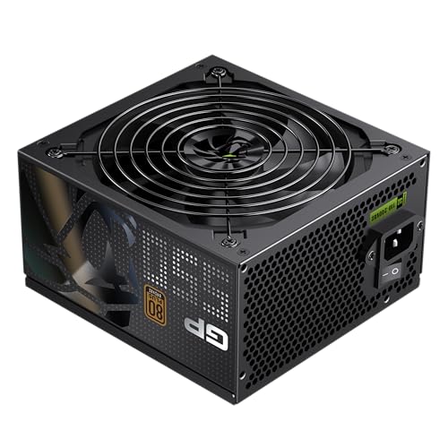 GP 550B - Alimentatore di rete PC da 550 W, non modulare, 80 Plus Bronzo, ventola HDB da 140 mm, cavo piatto nero, 9 funzioni di protezione, 3 anni di garanzia, nero - Alimentatore - Immagine 4