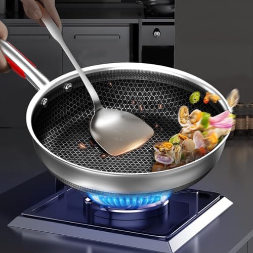 Wok antiadherente con tapa, 10.2 pulgadas miniatura 2