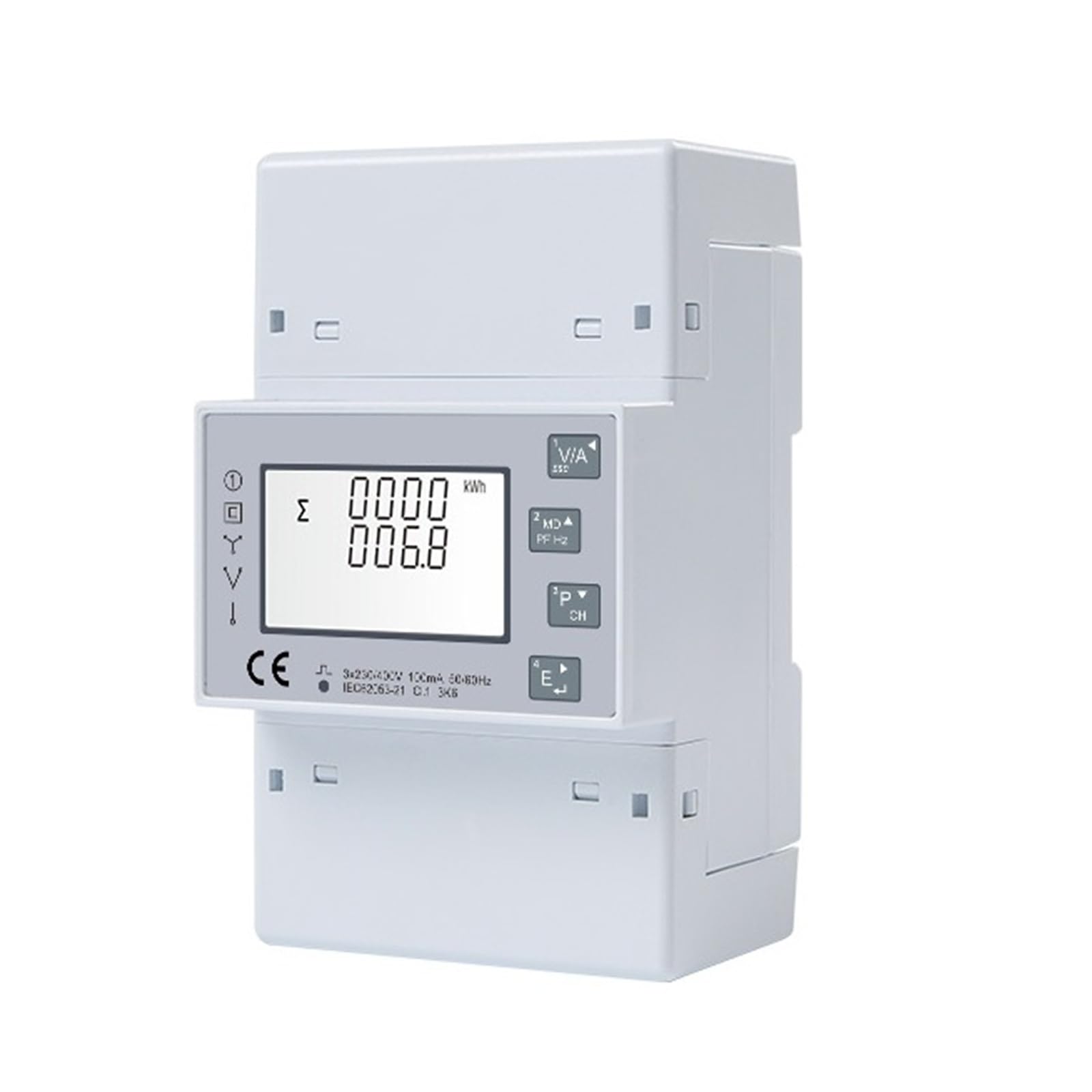 Medidor de energía multifunción de carga dual conectado, 100 mV, pantalla LCD retroiluminada | Transformer