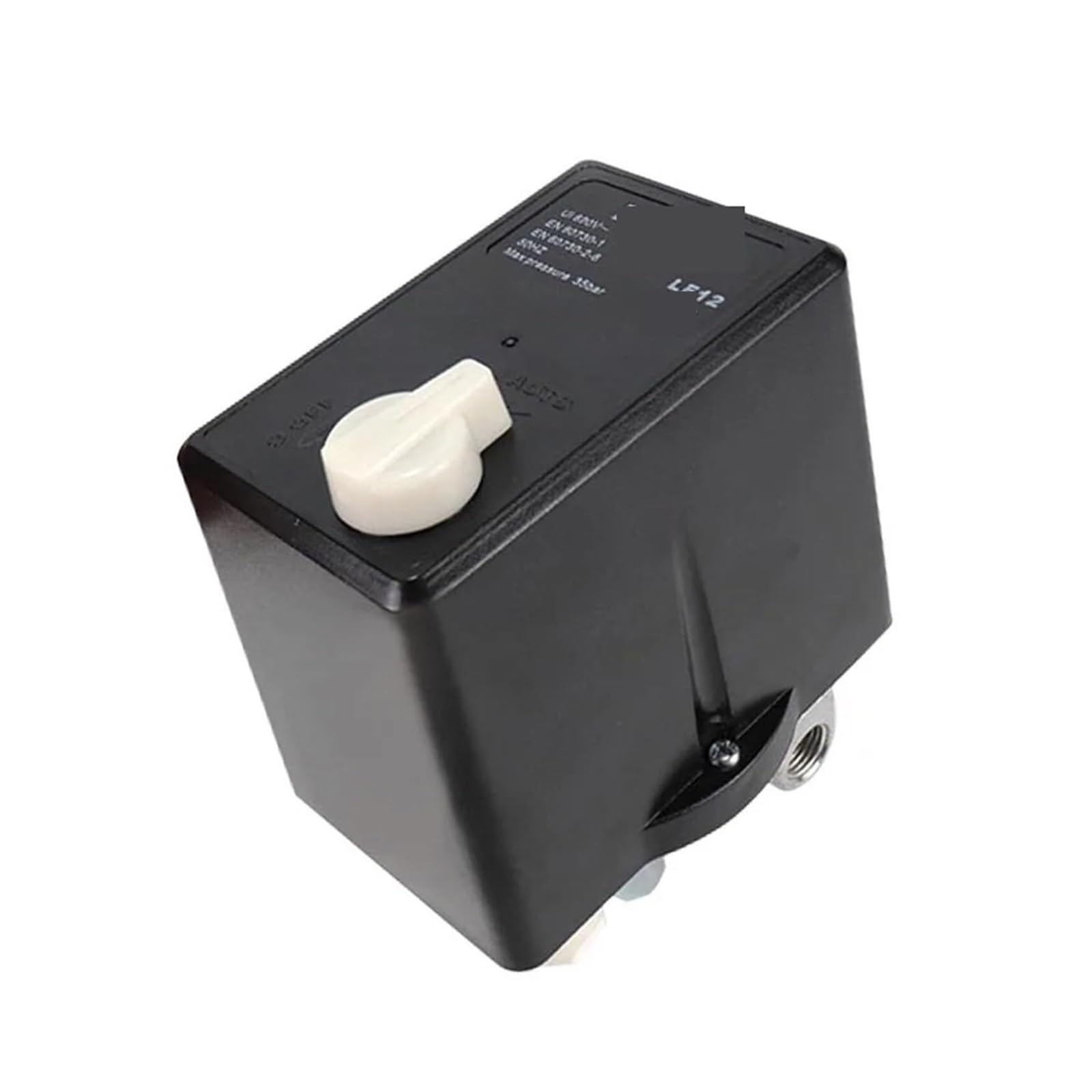 Regulador de presión, Interruptor De Presión, 380V 90-120 Psi, Perilla Encendido/apagado Manual, Controlador Compresor Aire Con Relé Protección Térmica LF12,para pistola pulverizadora