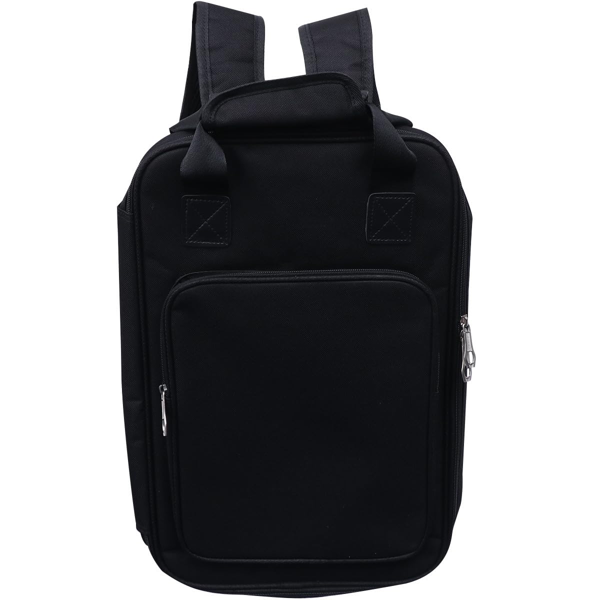 Beaupretty Mochila para Baquetas de Batería Negra, Resistente y Gruesa, Capacidad para 12 Pares de Baquetas de Madera de Arce Tamaño 5a, Bolsa Portátil Adecuado para Accesorios de Percusión