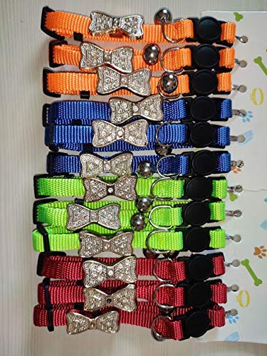 PSK PET MART Pet Collar Adjustable Bow-Tie with Bell for Dog and Cat 1 Piece