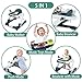 Kinder King Baby Walker with Music & Lights, 5 in 1 Baby Bouncer Activity Walker, Adjustable Height & Seat, Learning-Seated & Toddler Walk-Behind, Safety Bumper, Infant Walker Anti-Rollover, Green