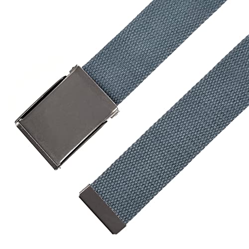 Image of Mile High Life Canvas Web Belt | Cut to Fit Up to 52 inch | Flip-Top Matte Silver Nickel Buckle 12 Colors