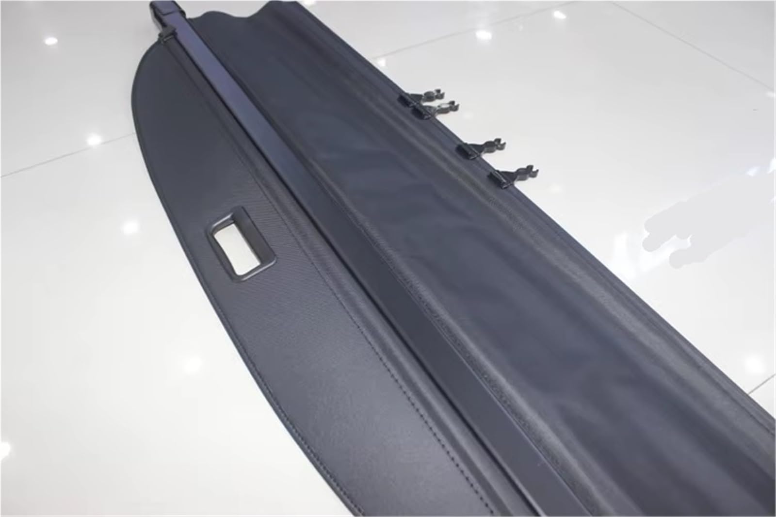 Genérico para Ford para Everest 2016 2017 2018 Cubierta Maletero Lona Aluminio Privacidad Pantalla Protección Seguridad Sombra Trasero Trunk Estante Paquetes