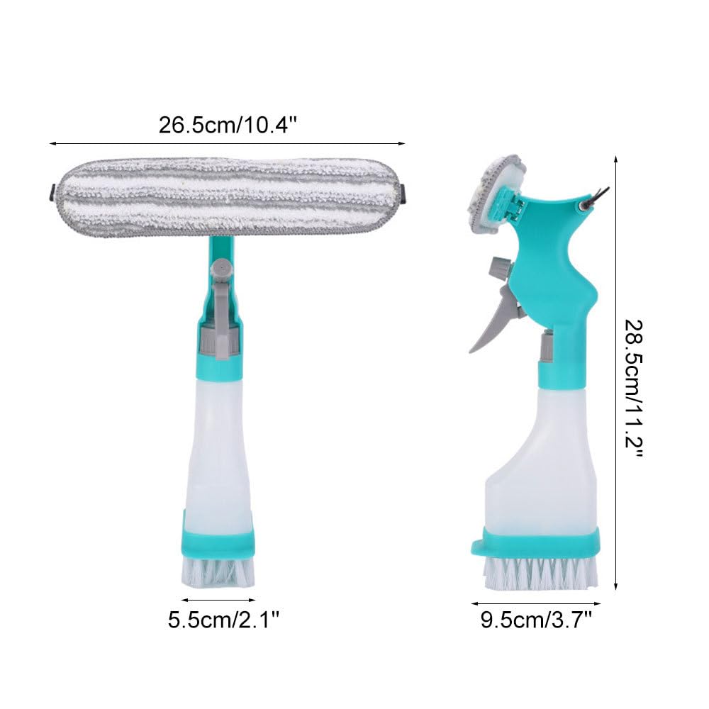Amovible Kit Nettoyage Vitre,4-En-1 Nettoyeurs De Vitres