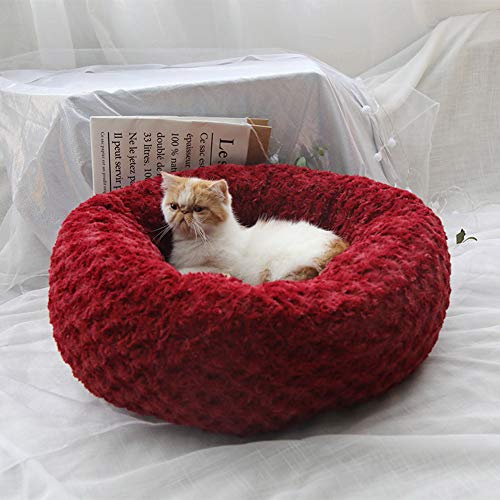 Coussin de niche portable rouge lit pour chat et chien medium - 2