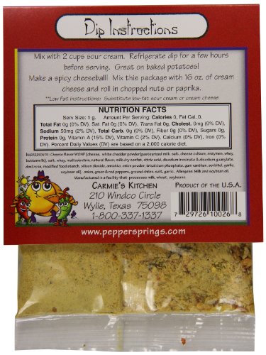 Carmie's Kitchen Jalapeno Cheddar Dip Mix, 1.24 Ounce - image 2