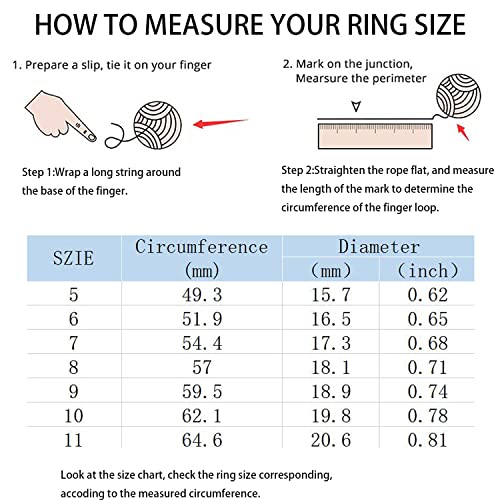 Oumiyer 925 Sterling Silver Engagement Rings For Women, 1.5 Carat Plated Cubic Zirconia Two-In-One Wedding Engagement Promise Eternity Ring Set For Women Size 9 Father’s Day Gift #TOP4