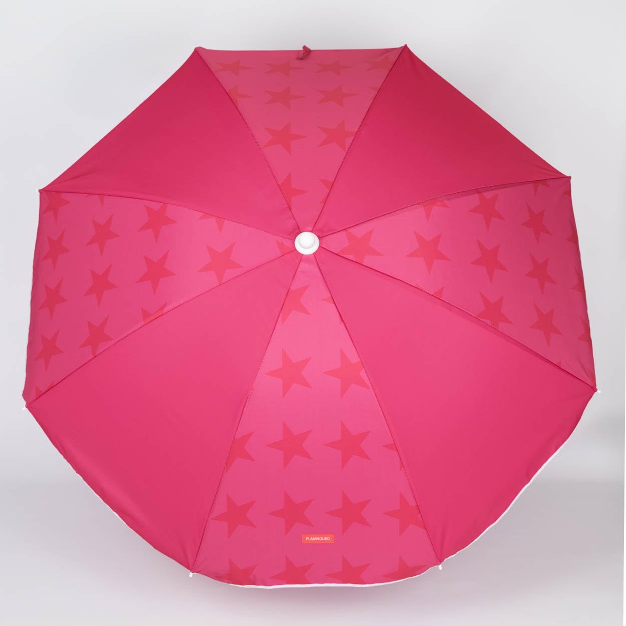 Flamingueo Sombrilla Playa Grande 210x160cm - Parasol con Protección Solar UPF50+ para Playa, Jardín y Piscina - Con Bolsa Transporte - Orientación y Altura Regulable - Fucsia