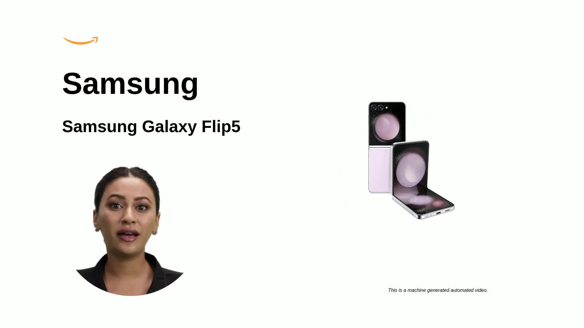 Samsung Galaxy Z Flip5 (Lavender, 8GB RAM, 256GB Storage) Without