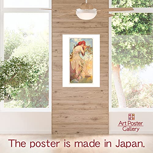 【Made In Japan】 Poster Alphonse Mucha “The Four Seasons Ii Summer 1896”16.5Inch×11.7Inch(A3)＜Fine Art Paper Print＞Print On A Thick Sheet Of Paper Painting Wall Art #TOP2