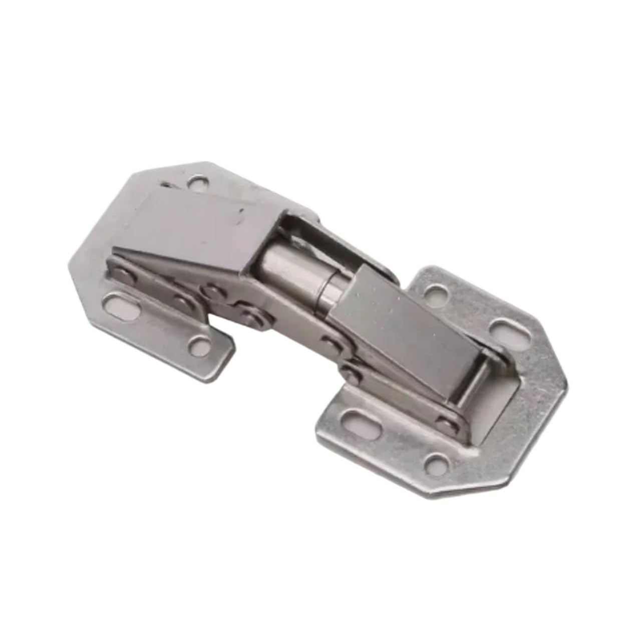 Cidegoo 1Pc Cabinet Hinges 1-10Pcs 90 Degree Steel Cabinet Hinges No-Drilling Holehydraulic Buffer Hinge Kitchen Hardware For Cupboard Furniture(1Pc)