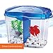 Aqueon Betta Bowl Aquarium Fish Tank Kit, Blue, Half Gallon