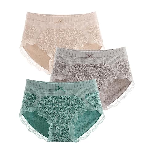Culottes de haute qualité en coton : lingerie fine à taille haute et lacets élégants L