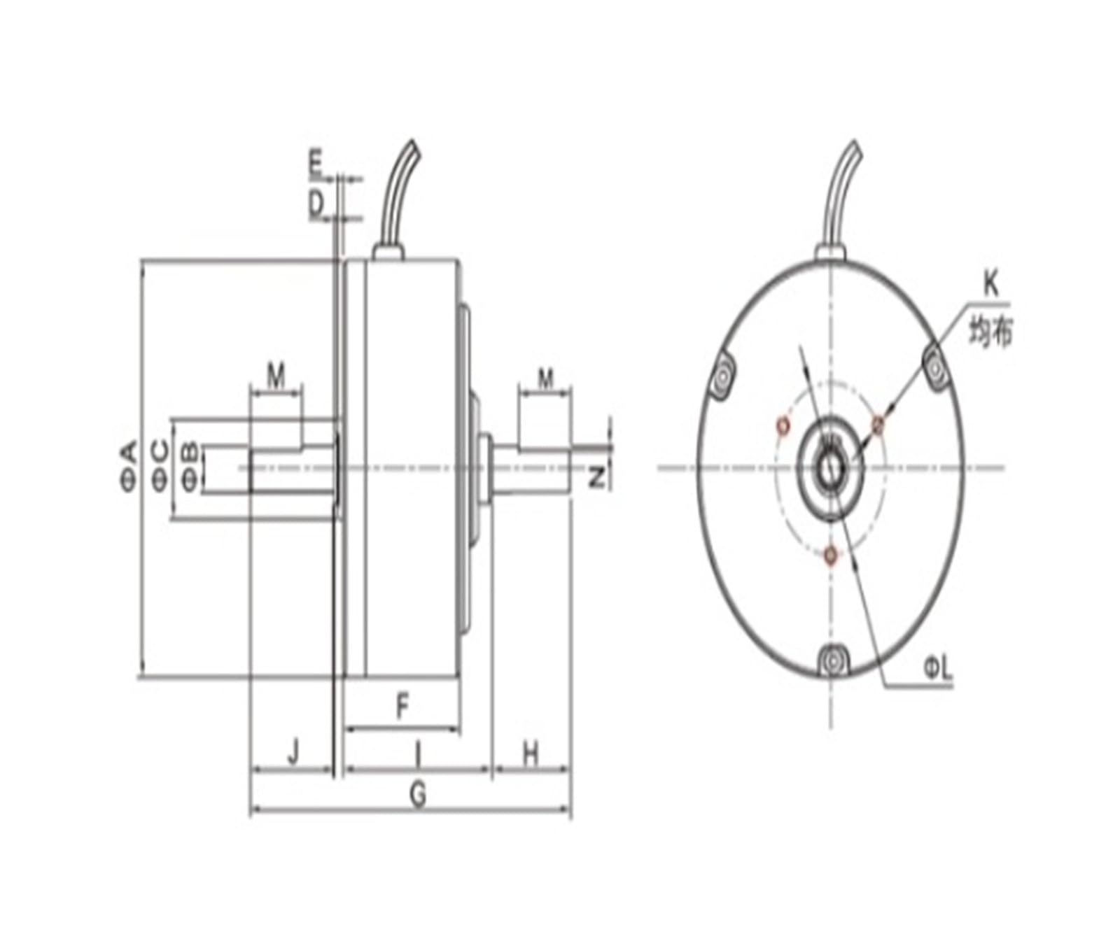 Freno a isteresi abbinato MHB-503B