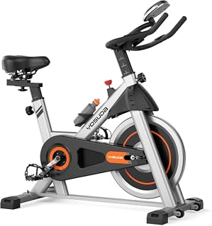 YOSUDA Bicicleta estática con pantalla LCD, soporte para tablet