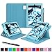 roocase Kindle Fire HD 7 2014 Case, new Kindle Fire HD 7 Dual View Folio Case with Sleep / Wake Smart Cover with Multi-Viewing Stand for All-New 2014 Fire HD 7 Tablet (4th Generation), Blue